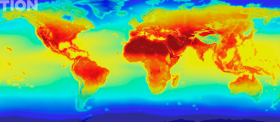 Распределение СО2 в атмосфере Земли